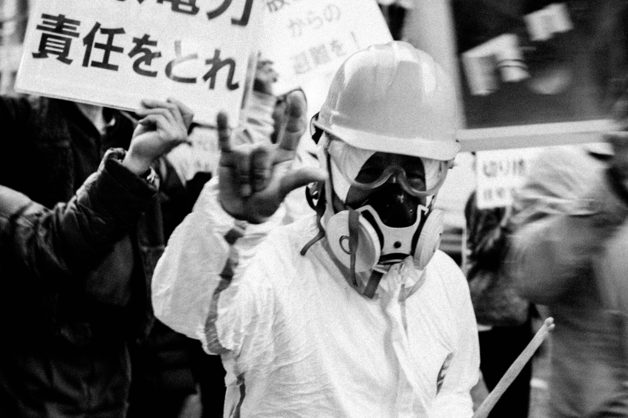Anti-Nuclear Protest During The Fukushima Nuclear Power Plant Disaster Anniversary
